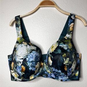 Cacique bra  Underwire Support Bra in Teal and Multicolor